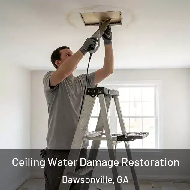 Ceiling Water Damage Restoration Dawsonville, GA