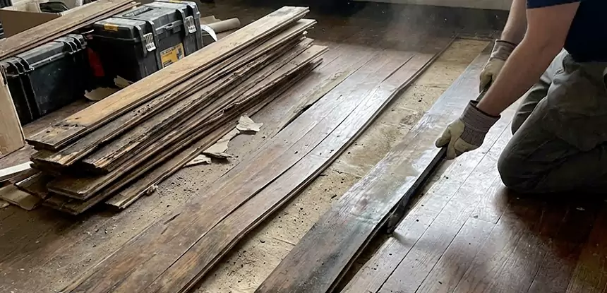 Wood Veneer Water Damage Repair Dawsonville